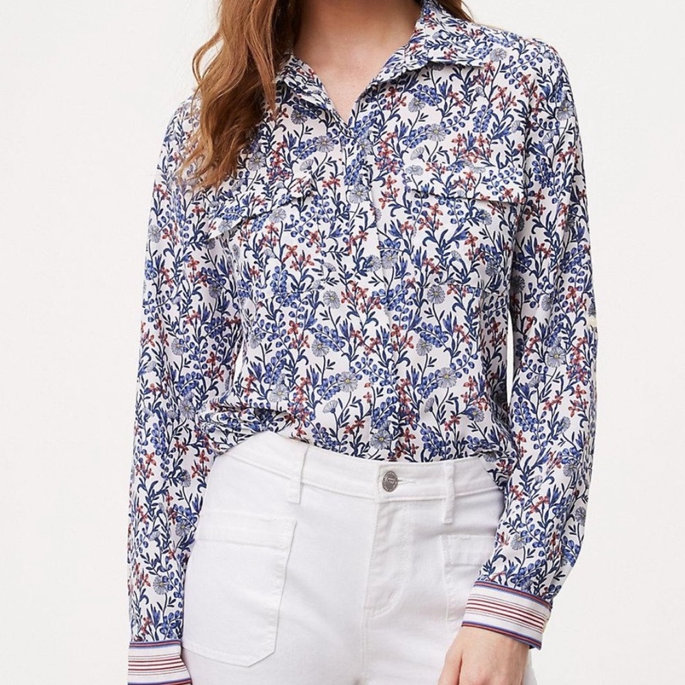 Loft floral blouse.